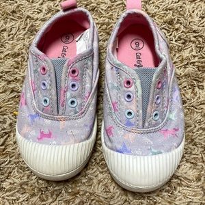 Cat and jack unicorn tennis shoes. GUC